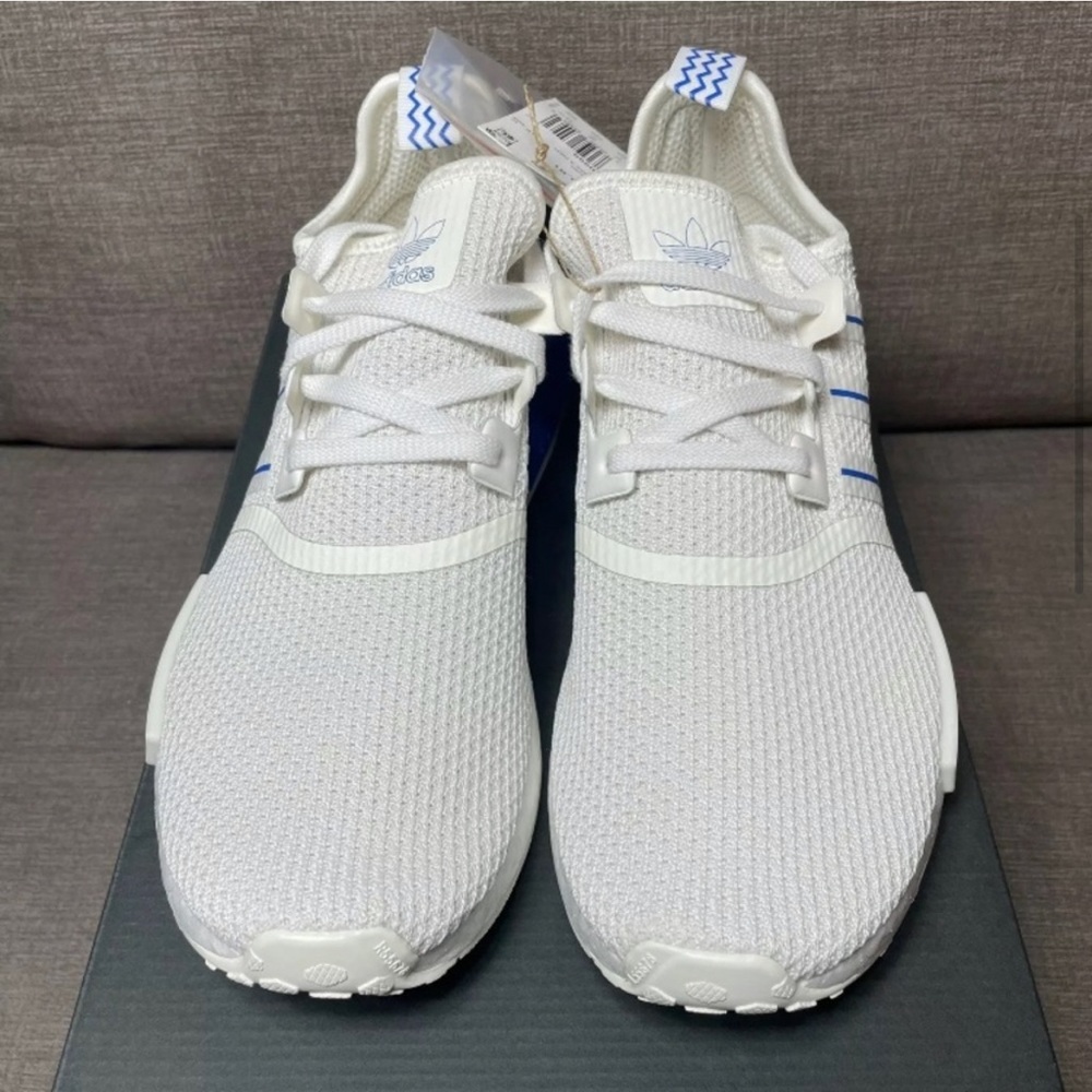 ADIDAS NMD_R1 WHITE BLUE BIRD GX0999 CREATORS CLUB PATCHES